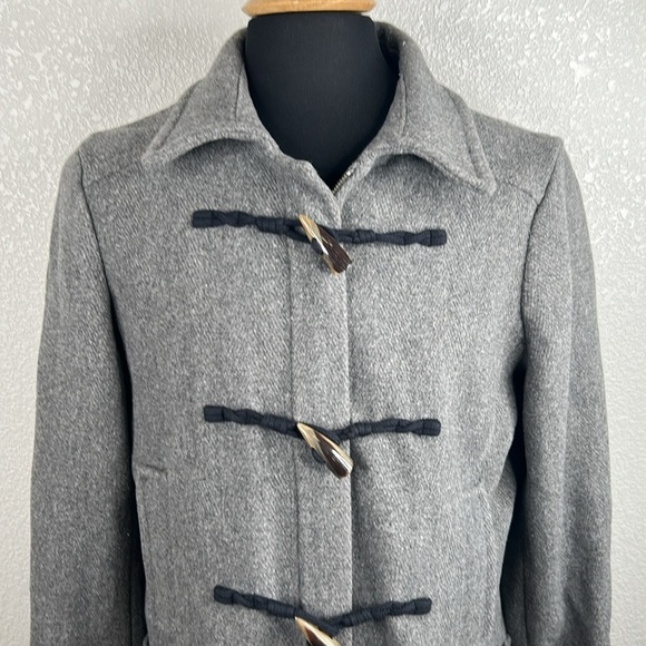 Banana Republic Men's Gray Wool Blend Toggle Buttons Winter Classic Coat Size XL - Picture 3 of 9